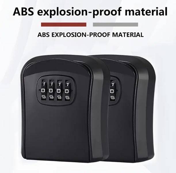 Portable & Quality Storage or Key Protect Four Digit Cypher Lock Box