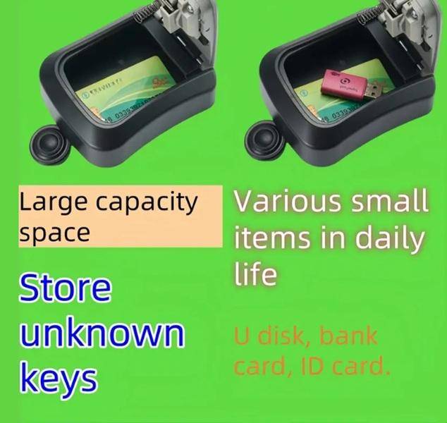 Portable & Quality Storage or Key Protect Four Digit Cypher Lock Box