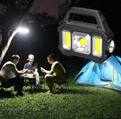 Multifunctional Powerful Rechargable Solar or Usb Emergency Indoors or Outdoors Lamp & Power Bank