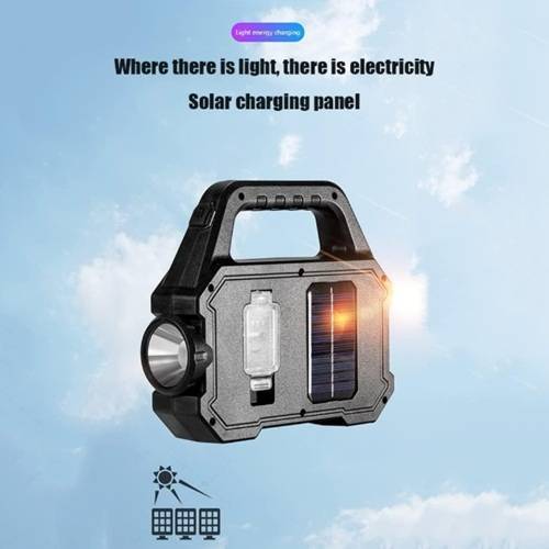 Multifunctional Powerful Rechargable Solar or Usb Emergency Indoors or Outdoors Lamp & Power Bank