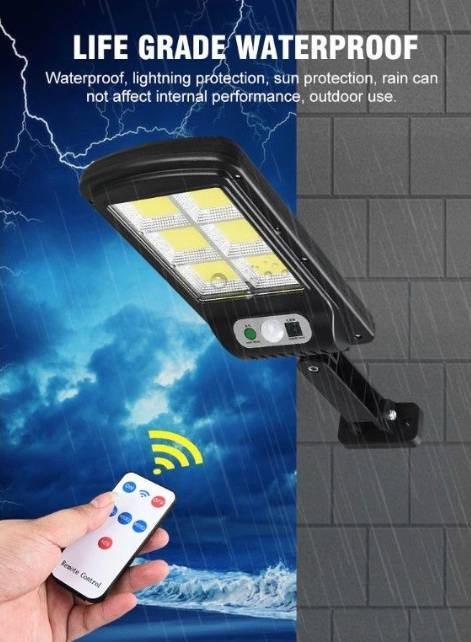Waterproof PIR Motion Sensor Remote Contolled Security or Multi-Use  LED Solar Light