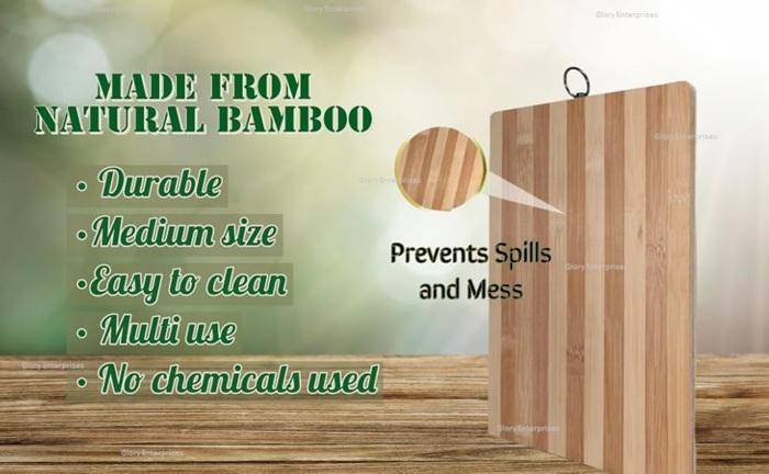 Durable & Eco - Friendly Quality Natural Bamboo Chopping / Cutting Board