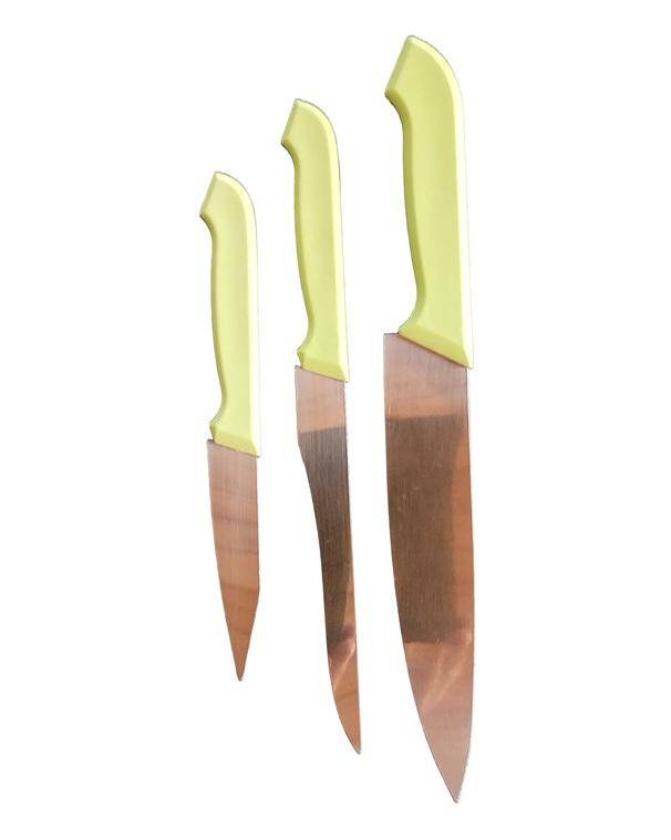 Quality 5 Piece Fruit & Veggie Cutting & Prep Knives & Board Set