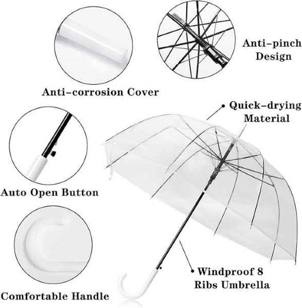 Chic  , Stylish & Unique Transparent Waterproof Umbrella