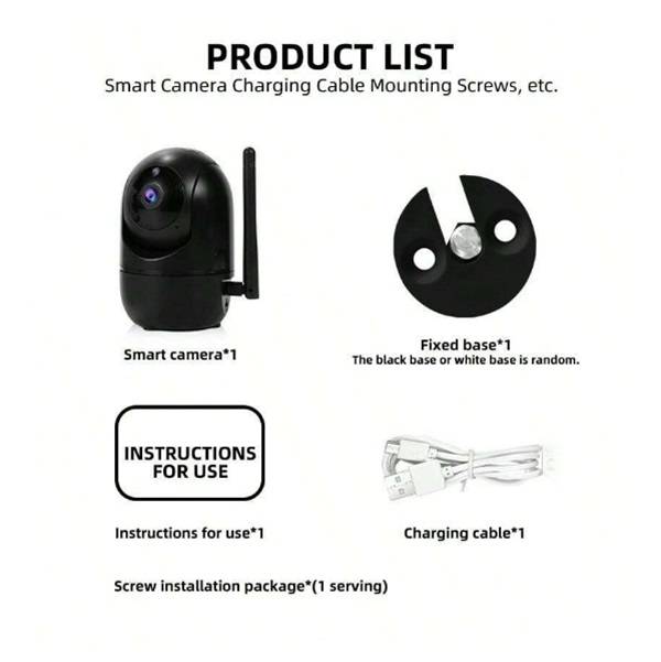 HD 1080P WiFI 2.4G Wireless Smart Tracker & Monitor Indoor Surveillance Camera
