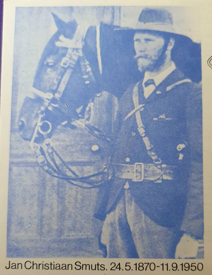 JAN SMUTS 1870-1950.  / 1975. IRENE  FDC. WITH INSERT.
