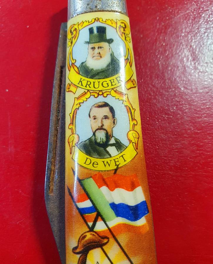 PAUL KRUGER & DE WET RICHARDSON SHEFFIELD POCKET KNIFE.