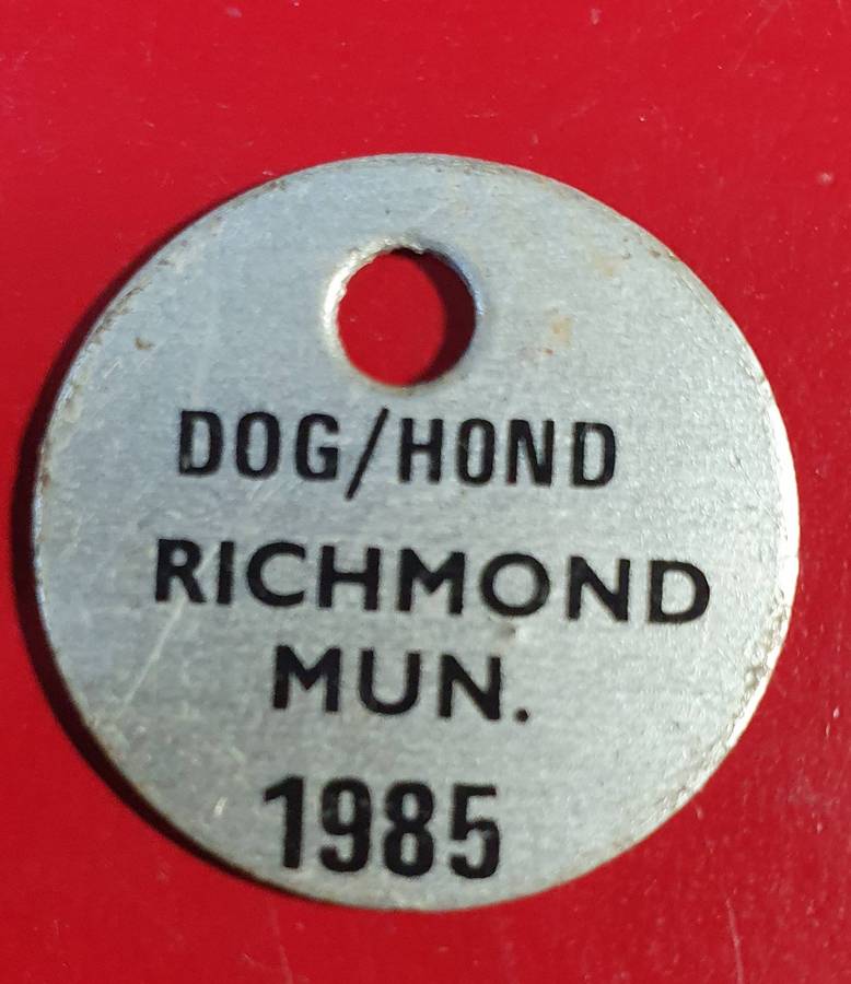 12 X VINTAGE DOG LICENCES . FROM 1958 0NWARDS.