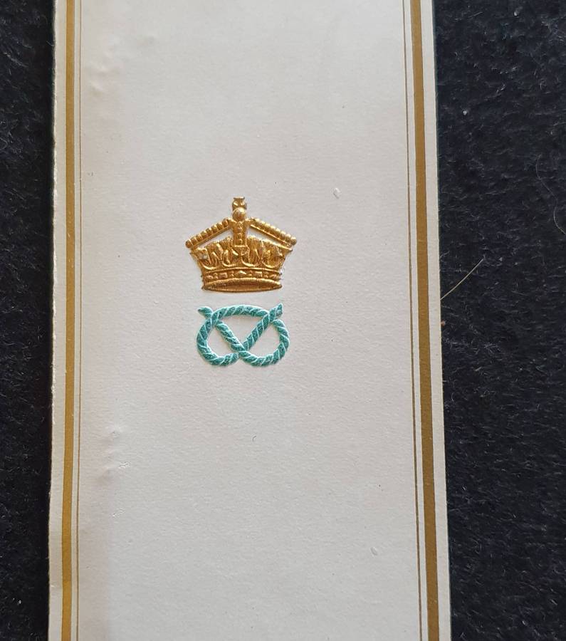 1881 VICTORIAN MILITARY DANCE BALL MALTA - DANCE CARD WITH PENCIL.