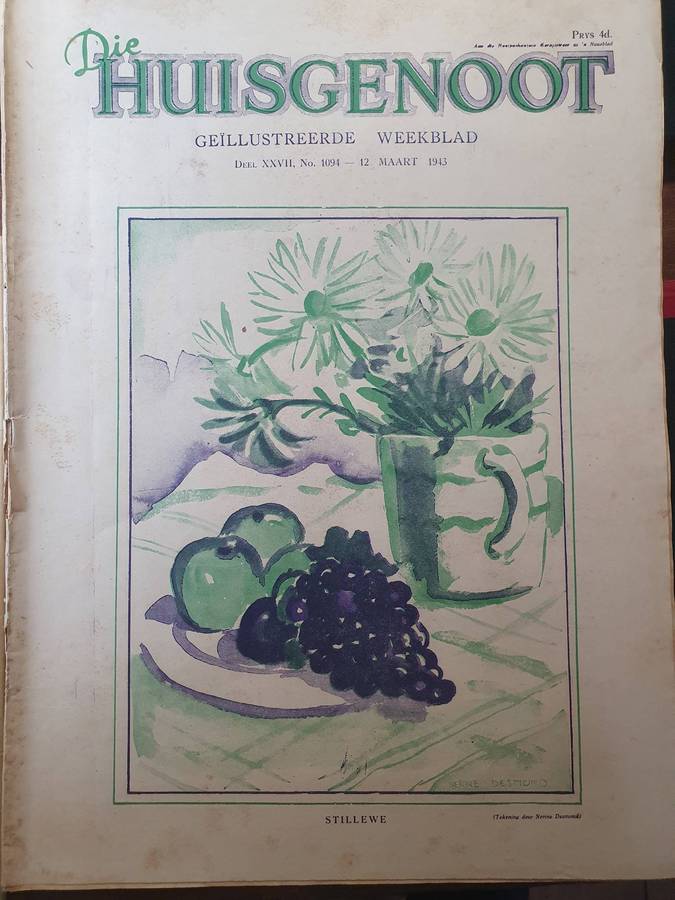 12 MAART 1944.  DIE HUISGENOOT. COLLECTORS EDD. BIG FORMAT 28CM W X 35CM L.