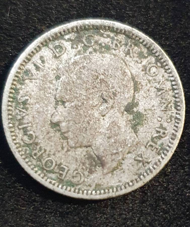 1946 6 Pence - George VI. Silver (.500)