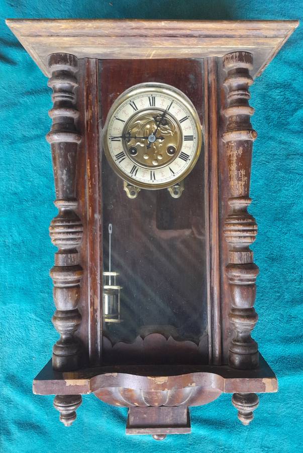 Vintage Gustav Becker Vienna wall clock -- Not Working--