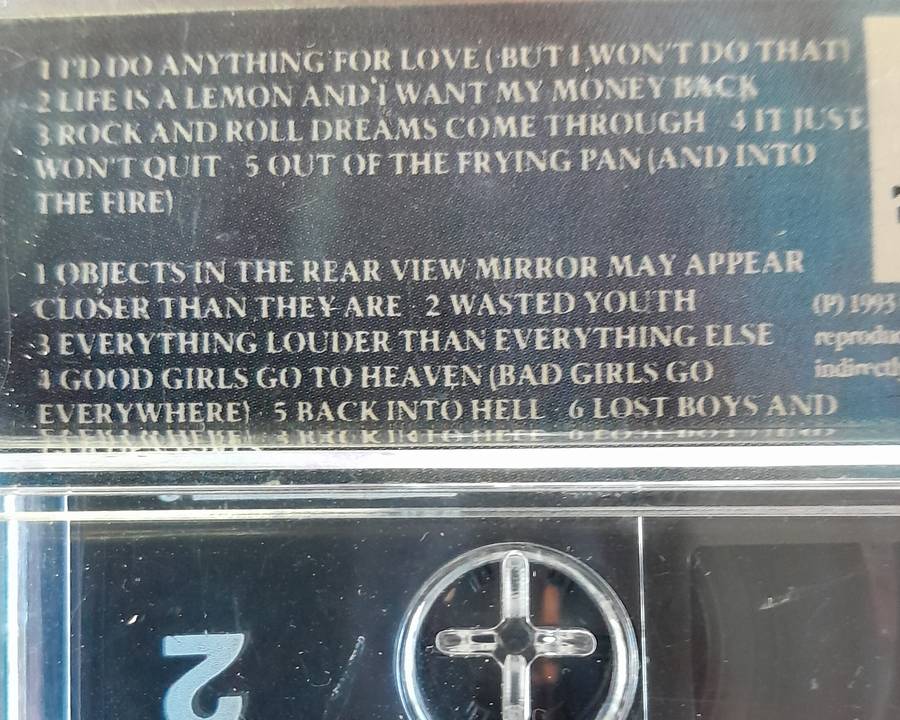 Cassettes of BON JOVI & MEAT LOAF