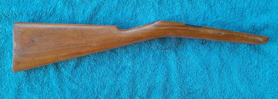 Wood rifle stock