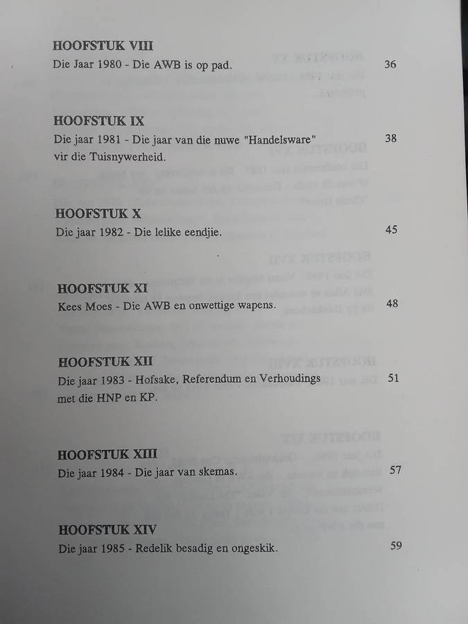 Die Wel en Wee van die AWB deur Kays Smit, 1996 1ste druk