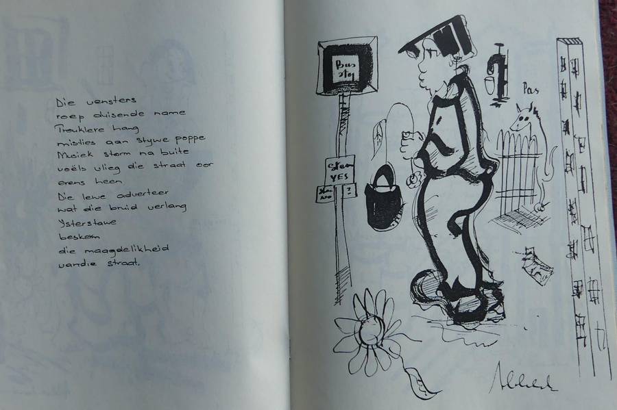 STRATE SONDER PAD by FRANS CLAERHOUT with original sketch and signature, **Eerste druk**