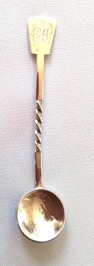 13pc Silver Shilling Spoon Set