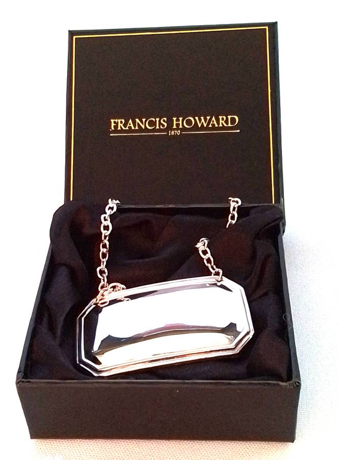 Silver Plated  -  Boxed  -  Decanter  Labels