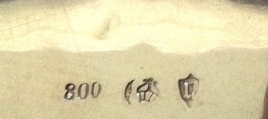 Silver `800`  Relief Coffee Pot