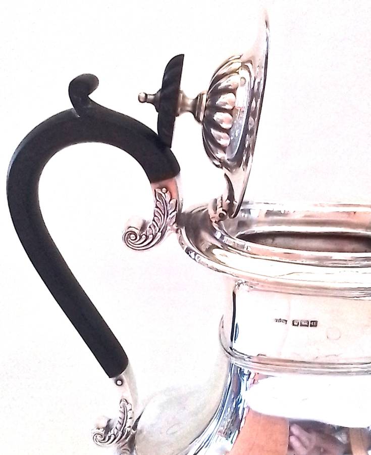 SHEFFIELD   1912  -  Half Fluted  Coffee  Pot