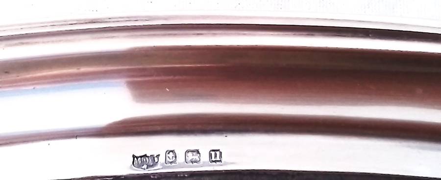 Birmingham  1919  -  Silver  and  Tortoise  Shell  Oval  Tray