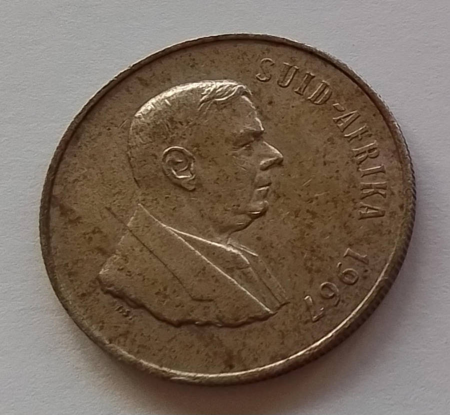 1967  Hendrik Verwoerd   R1  coin  [ C36]