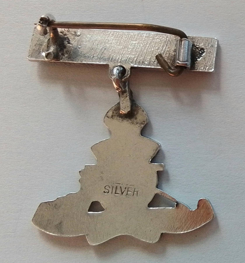 Silver &  Enamel  Badge