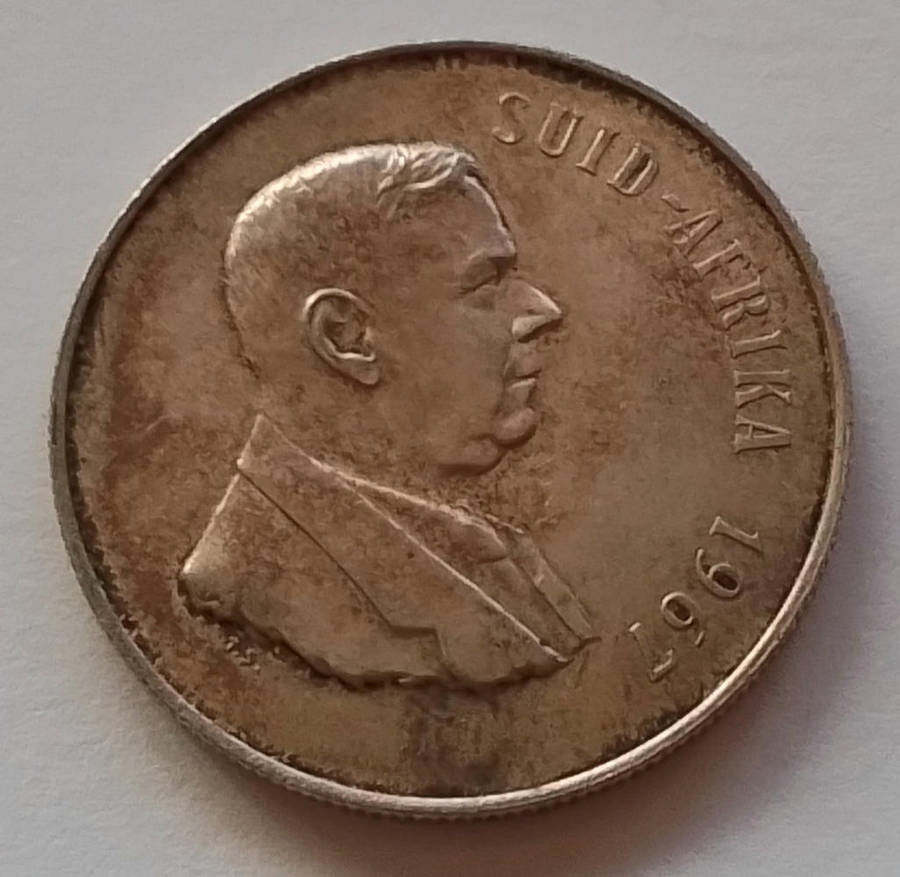1967  Hendrik  Verwoerd  R1  coin  [C34]