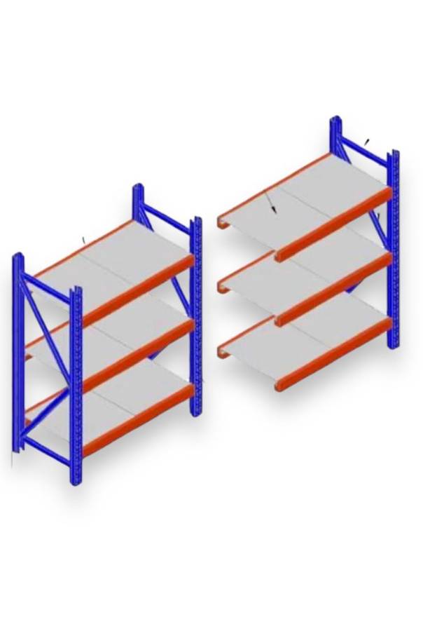 Steel Shelving Rack - DIY, Industrial (4 shelves per unit)