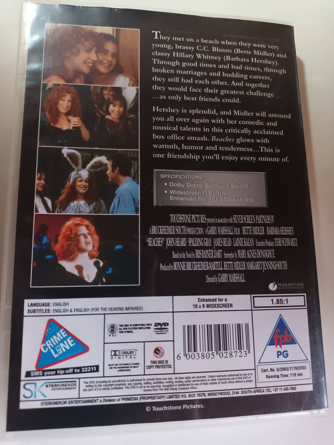 Beaches DVD Movie