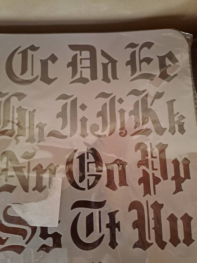STENCIL Gothic Alphabet