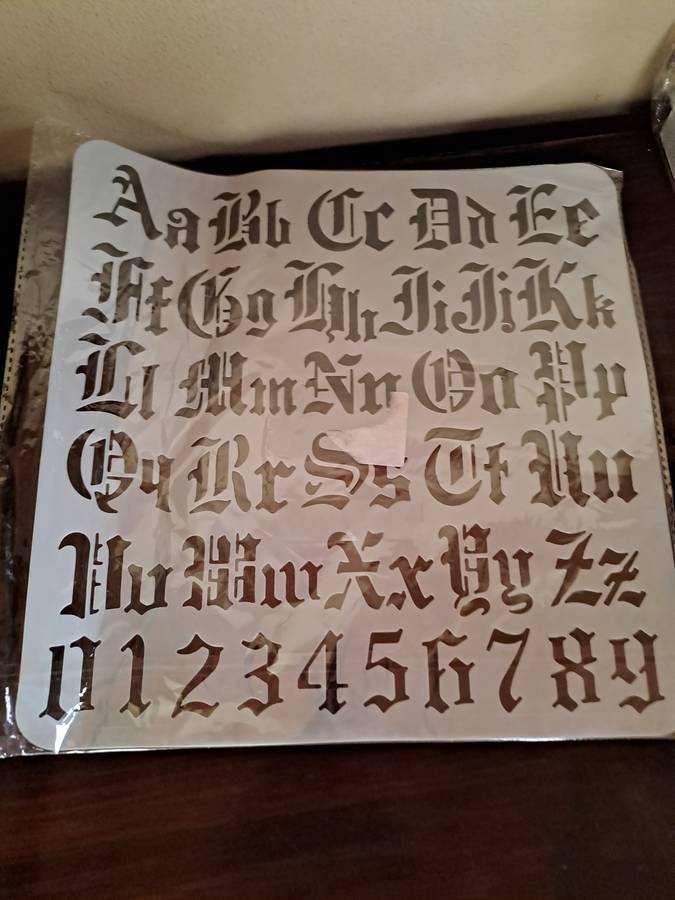 STENCIL Gothic Alphabet