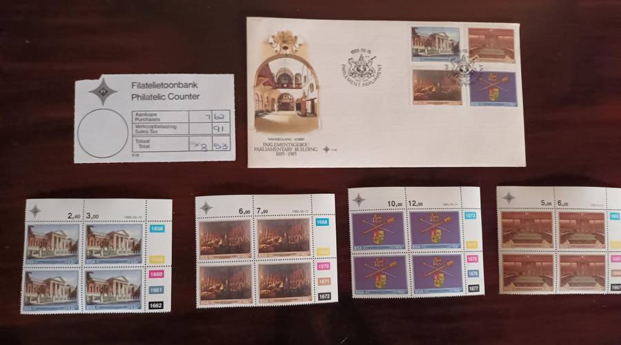 1985 Parliment First Day Cover with Stamps