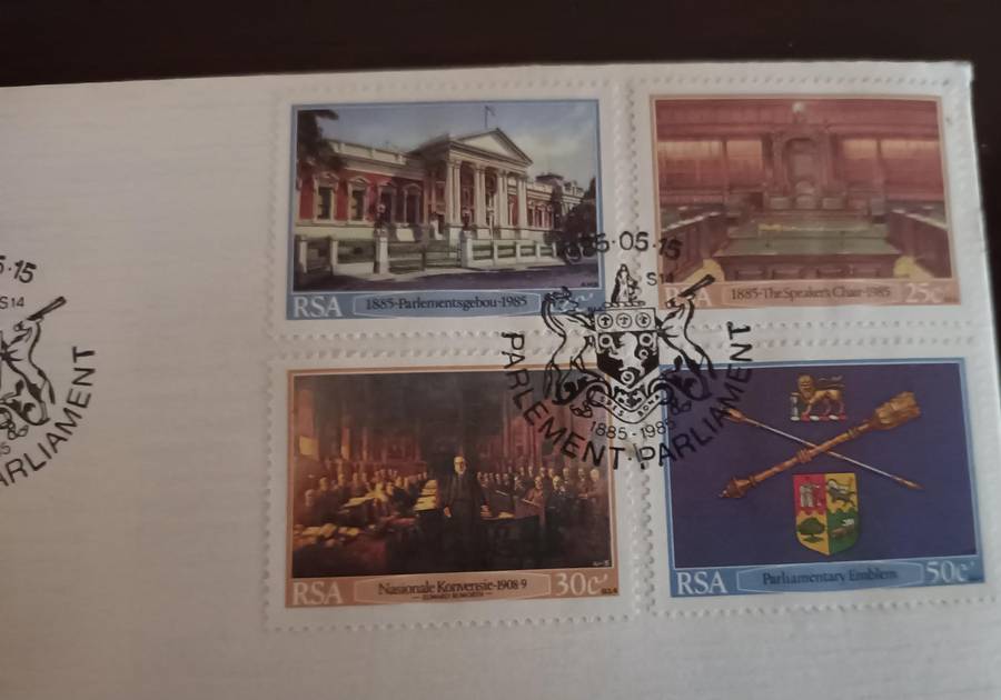 1985 Parliment First Day Cover with Stamps