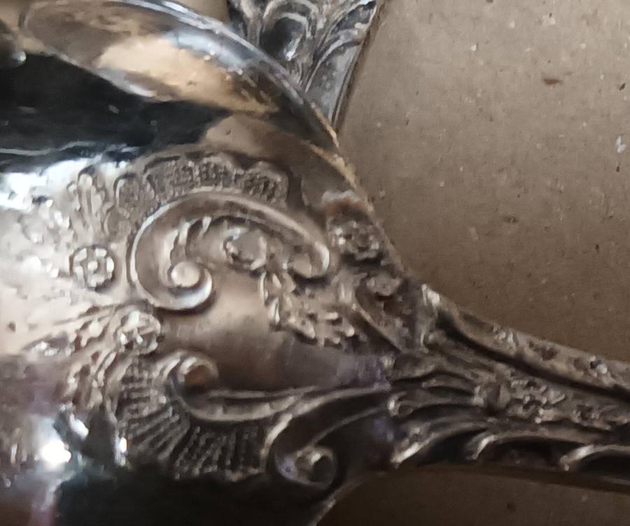 800 Silver Vintage Dessert Spoons