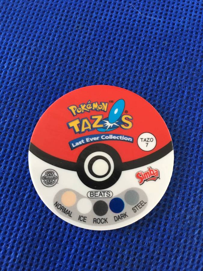 VINTAGE POKEMON TAZO - PEEL OFF- NO. 7