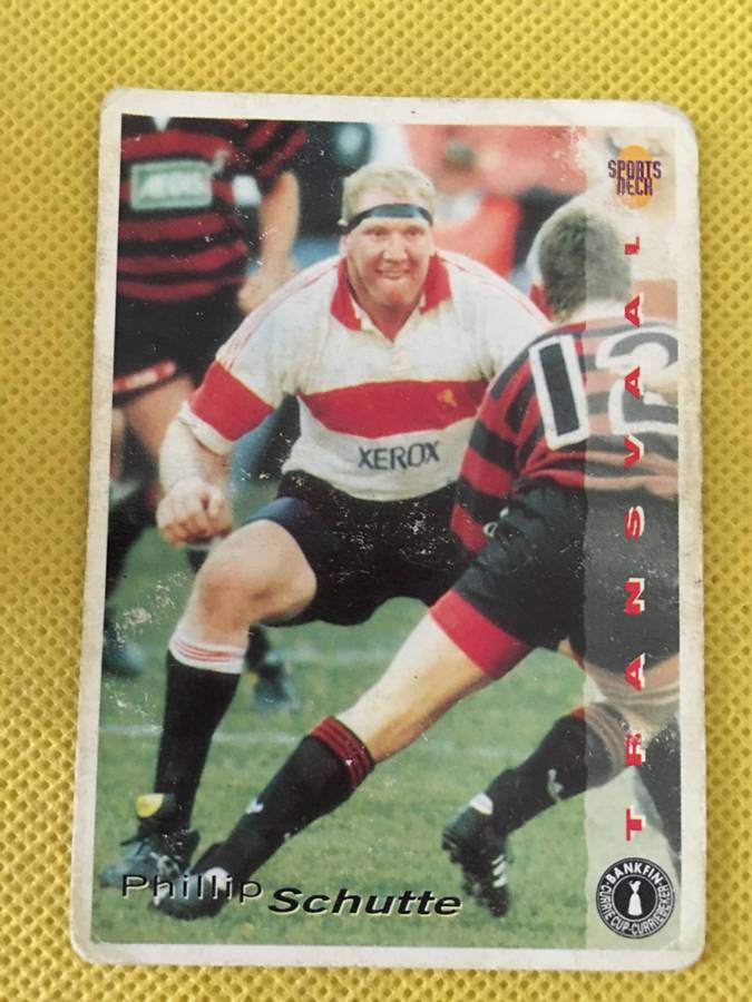 VINTAGE RUGBY TRADING CARD - 1994 - BANKFIN -  PHILLIP  SCHUTTE