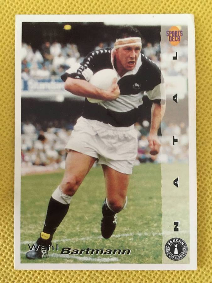 VINTAGE RUGBY TRADING  CARD - 1994 -BANKFIN CURRIE CUP - WAHL BARTMANN
