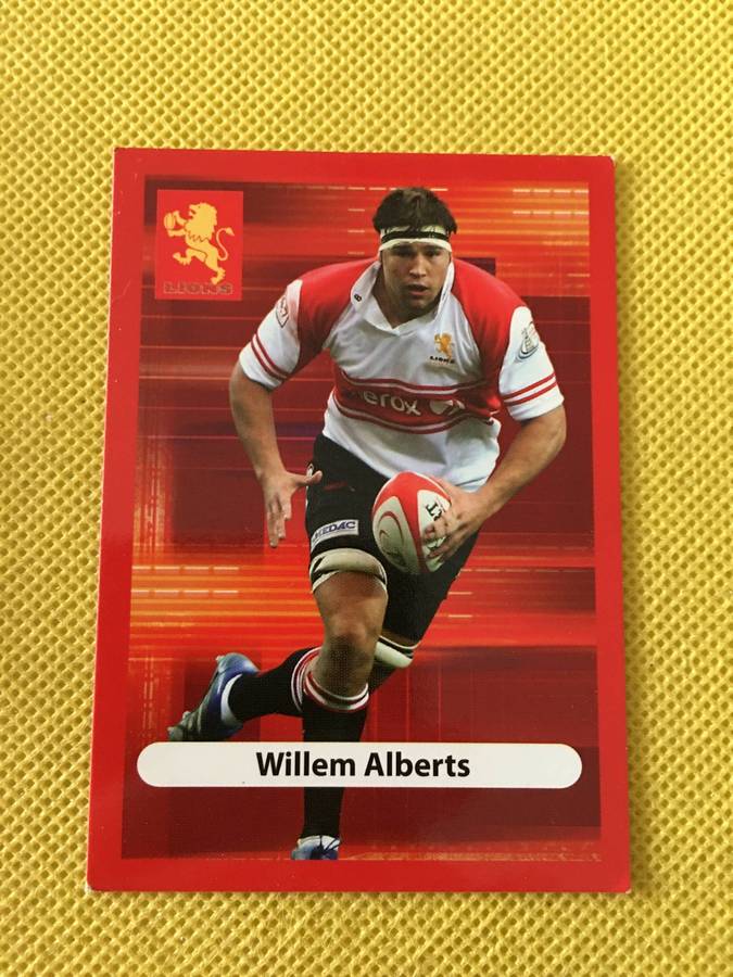 RUGBY TRADING CARD  - WILLEM ALBERTS