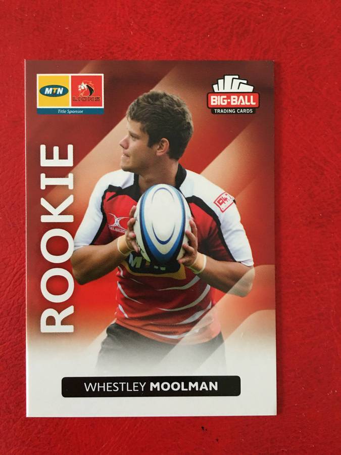 BIG BALL 2012 RUGBY TRADING CARD - WHESTLEY MOOLMAN