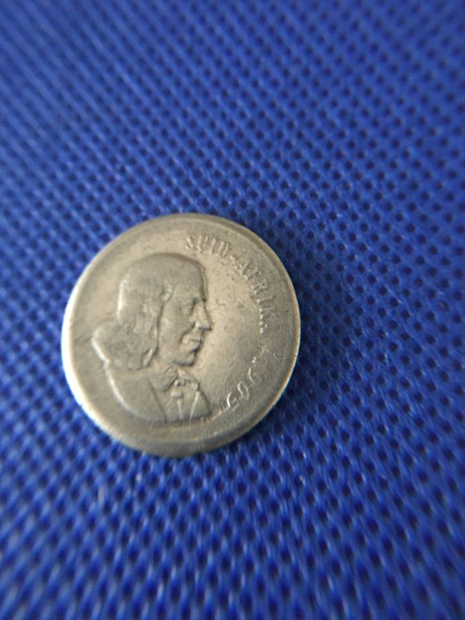 SOUTH AFRICA  - 20c COIN - 1965 - AFRIKAANS  JAN  VAN RIEBEEK ERROR COIN