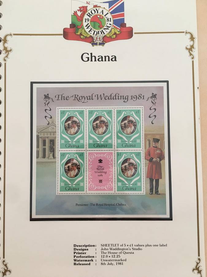 GHANA - ROYAL WEDDING OF PRINCE CHARLES AND LADY DIANA - 1981  -