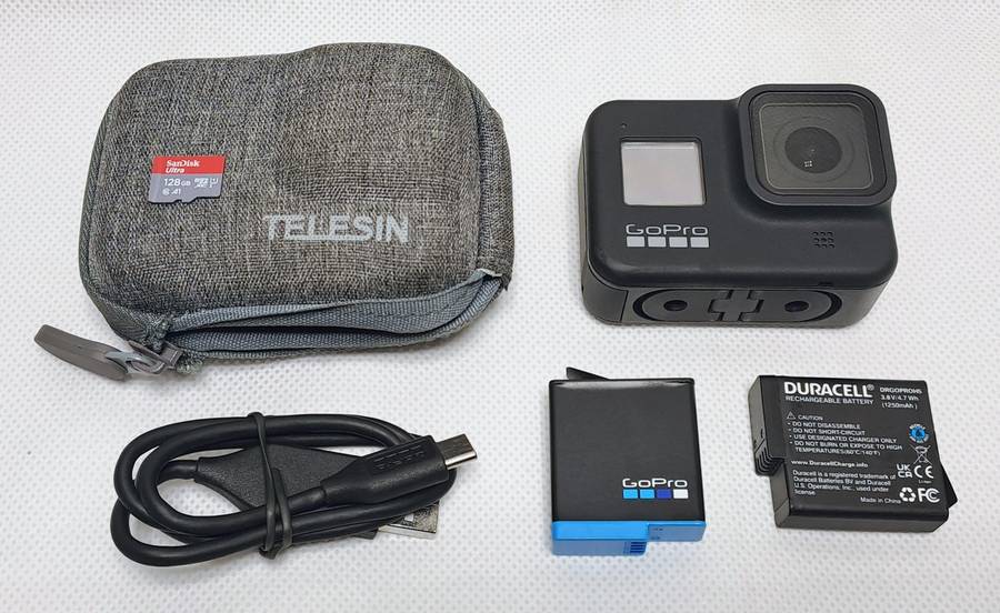 GoPro Hero 8 Black Action Camera with 128GB Micro SD, Extra Battery and Accessories (Free Shipping)