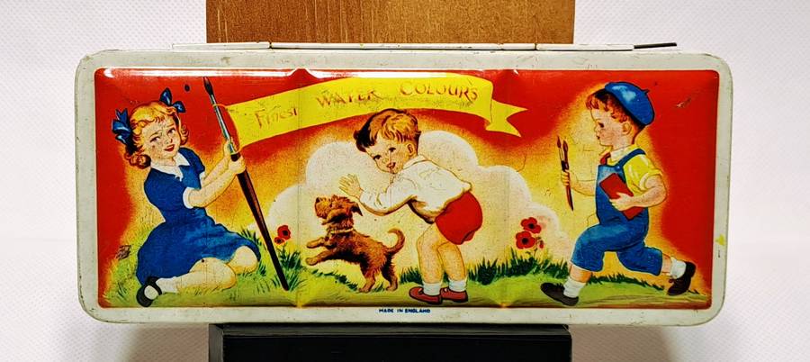 Vintage Finest Water Colours Tin (Made in England) 21 Colors, Used, No Brush