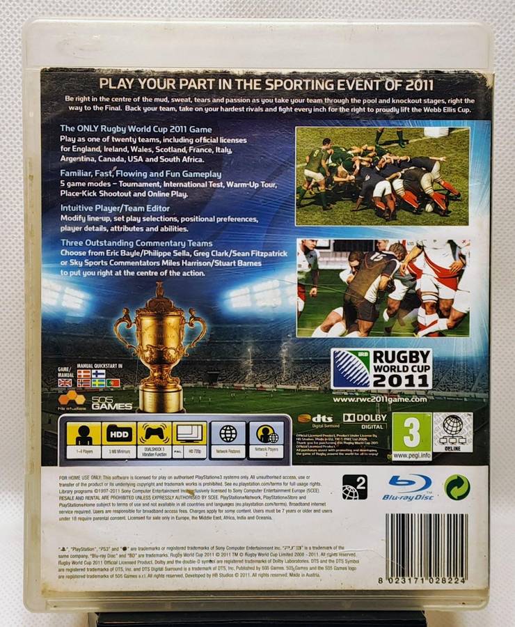 Sony PlayStation 3 / PS3 Super Slim Console (500GB)(CECH-4204A) with Controllers & Games