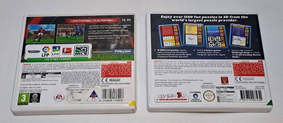 Nintendo 3DS Games Bundle: FIFA 12 & Puzzler 3D World 2012