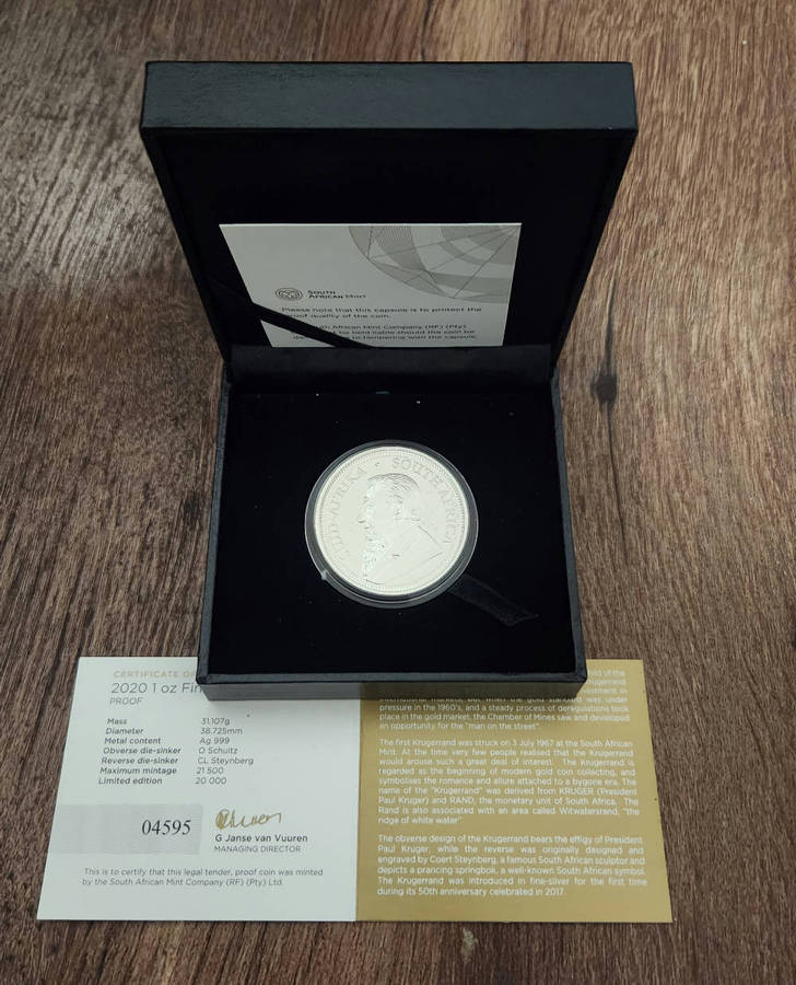 1 oz silver krugerrand proof 2020