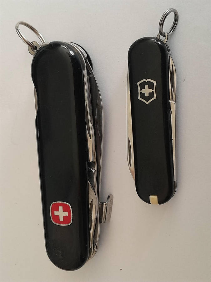 Wenger and Victorinox Swiss Knives.