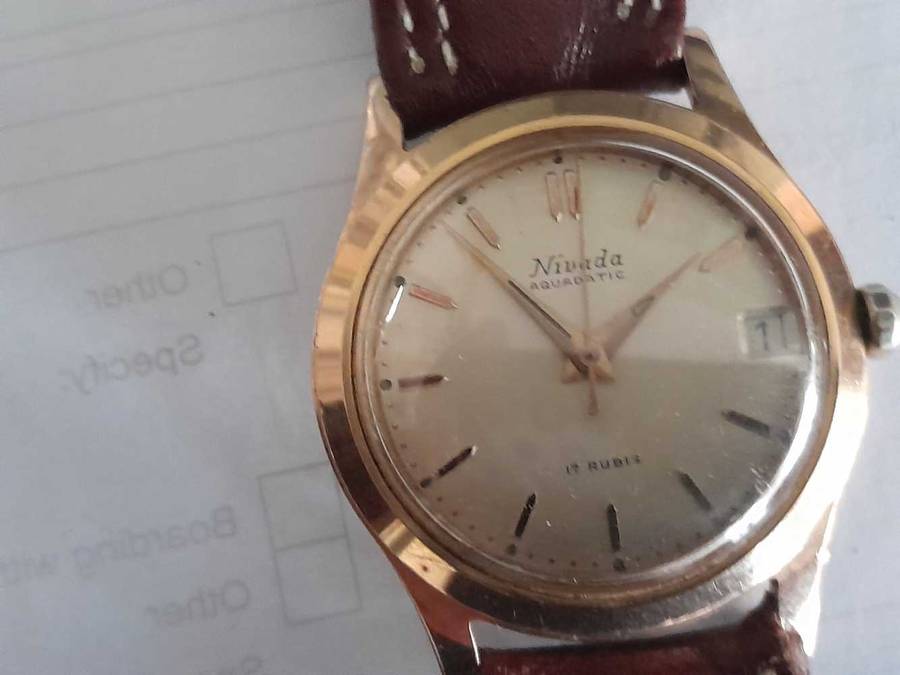 Nivada Aquadatic, automatic, 17 Jewels Swiss AS Movement. Pristine!
