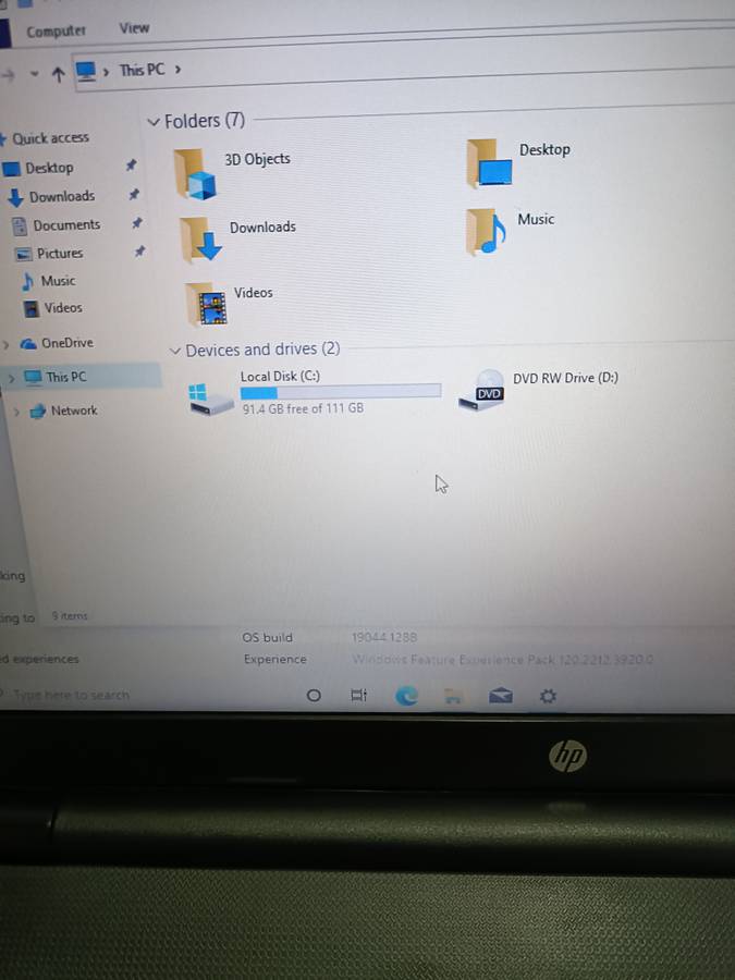 HP Celeron Laptop with 4GB RAM, 120GB Solid Sate Drive